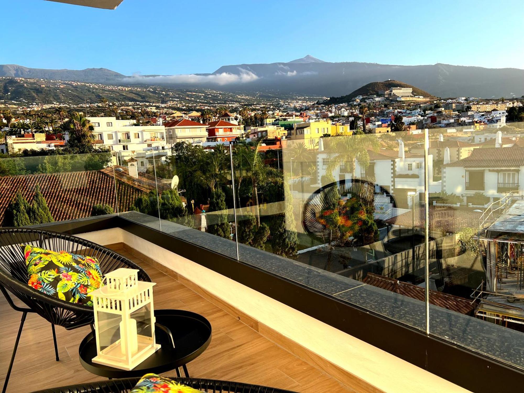 Lujoso Apartamento Completo, Piscina, Terraza Con Vistas Al Teide Пуэрто-де-ла-Крус Экстерьер фото