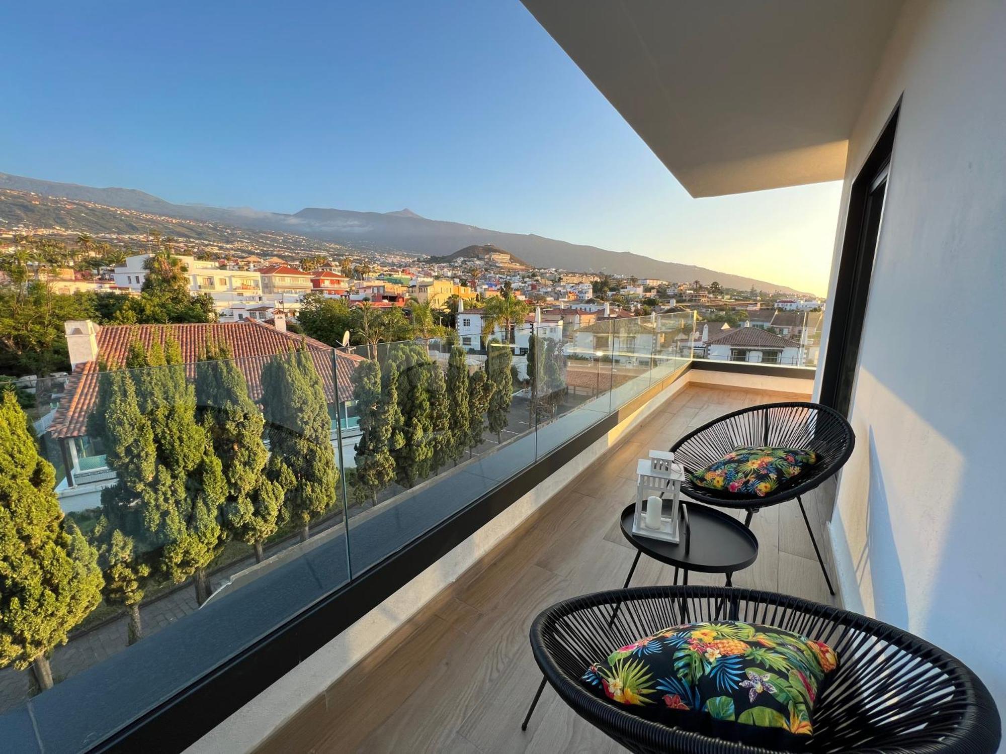 Lujoso Apartamento Completo, Piscina, Terraza Con Vistas Al Teide Пуэрто-де-ла-Крус Экстерьер фото